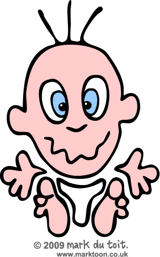 Baby With Crazy Smile Clipart Gif