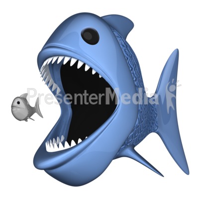 Big Fish Eat Little One   Presentation Clipart   Great Clipart For    