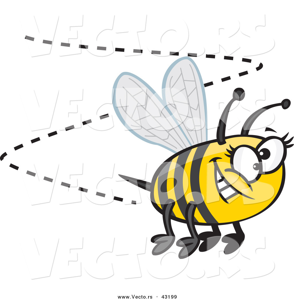 Buzzing Bee Clipart This Bee Stock Image  43199