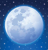 Full Moon   Clipart Graphic