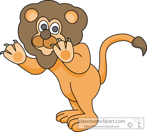 Lion Clipart   Cute Lion Animal 08   Classroom Clipart