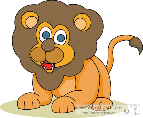 Lion Clipart   Cute Lion Animal 12   Classroom Clipart
