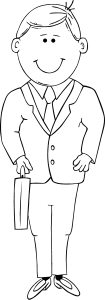 Man In Suit Clip Art