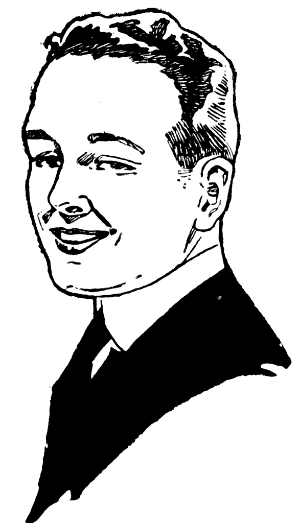 Man Smiling   Clipart Etc