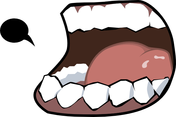 Mouth With Speech Bubble Clip Art At Clker Com   Vector Clip Art