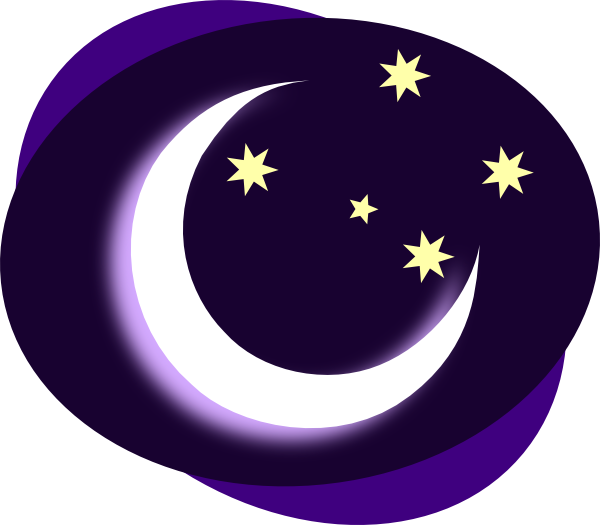 Purple Moon Clip Art At Clker Com   Vector Clip Art Online Royalty