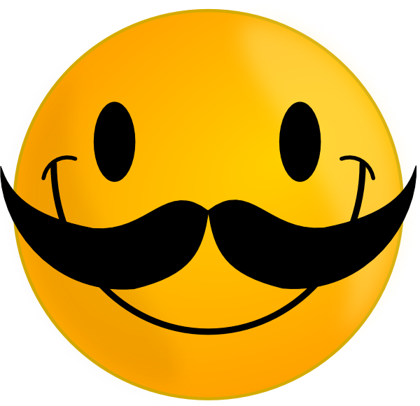 Smile With Mustache Clip Art  Smile With Mustache   By  Ocal 5 0 10 0