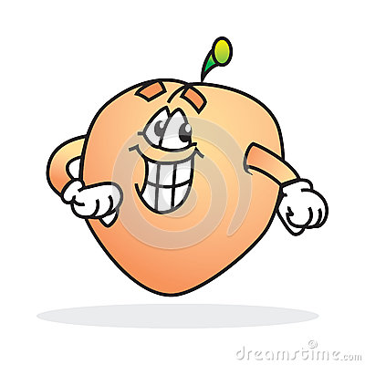 Smiling Peach Clip Art Silly Smiling Peach Happy