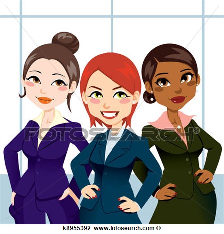 Clipart   Confident Business Women  Fotosearch   Search Clip Art