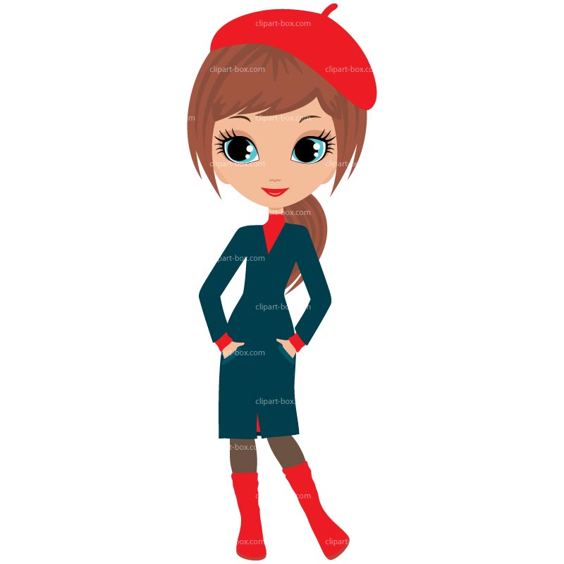 Clipart Fashion Lady   Royalty Free Vector Design