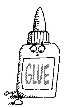 Glue Bottle Character   Clip Art Gallery