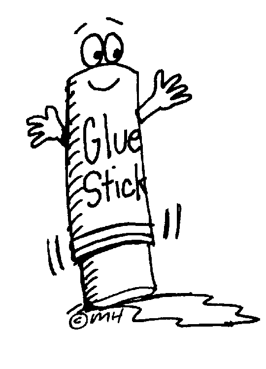 Glue Stick Character   Clip Art Gallery