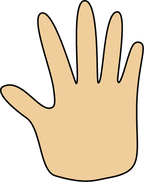 Hand Clip Art Image   Blank Human Hand  This Image Is A Transparent