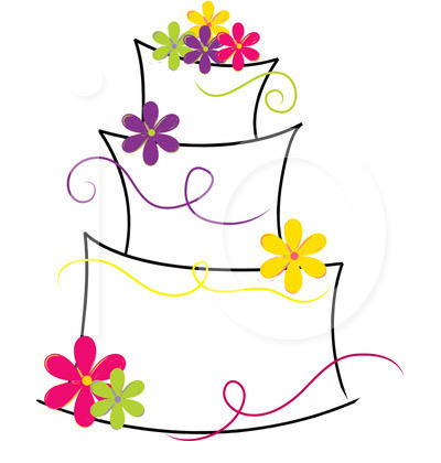 Modern Wedding Cake Clipart Royalty Free Cake Clipart Illustration