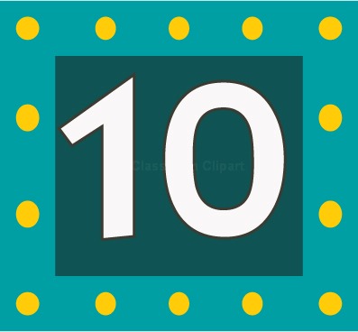 Numbers   Number 10c   Classroom Clipart