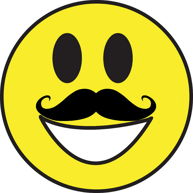 Smiley Face With Mustache   Clipart Panda   Free Clipart Images