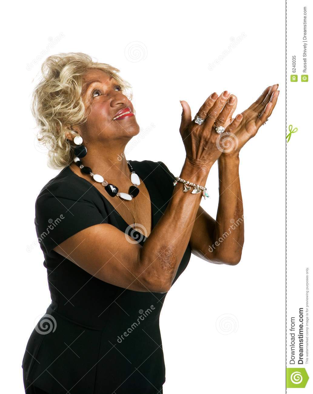 African American Woman Praising Royalty Free Stock Photo   Image