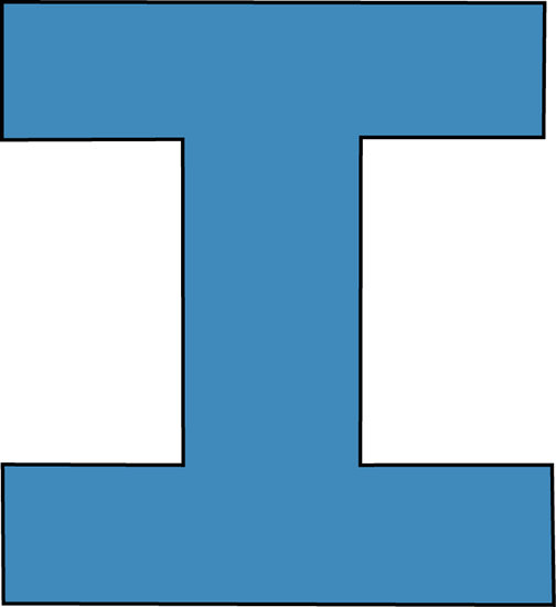 Blue Alphabet Letter I Clip Art   Blue Alphabet Letter I Image