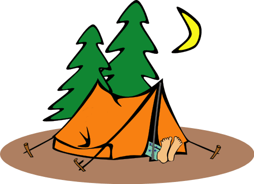 Campsite Clipart  Free Clipart For Labor Day Funny Feet Sticking Out