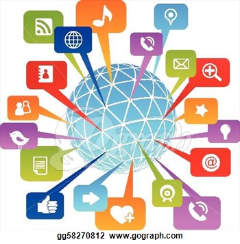 Media Clipart Social Network World With Media Icons Gg58270812 Jpg