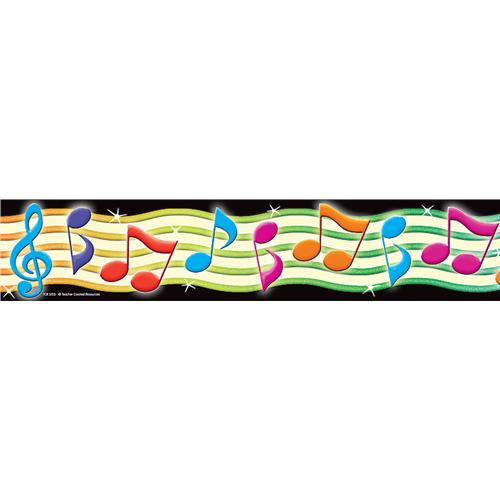 Musical Notes Straight Border