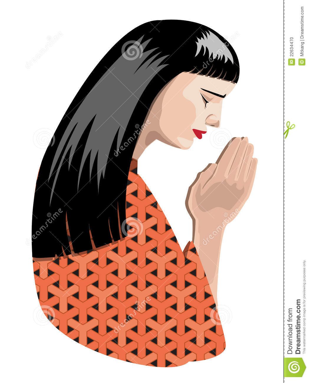 Praying Woman Stock Photo   Image  22634470