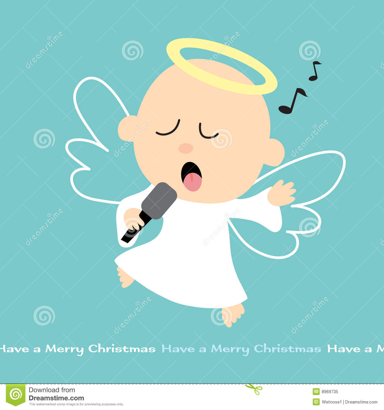 Singing Angel Royalty Free Stock Photo   Image  8969735