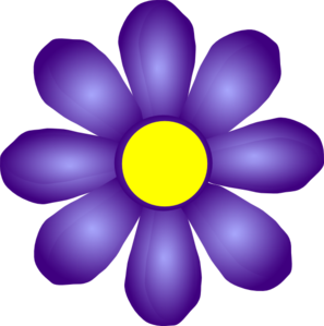 Violet Flower Clip Art   Vector Clip Art Online Royalty Free    