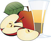 Apple Cider Clipart Apples And A Glass Of Apple