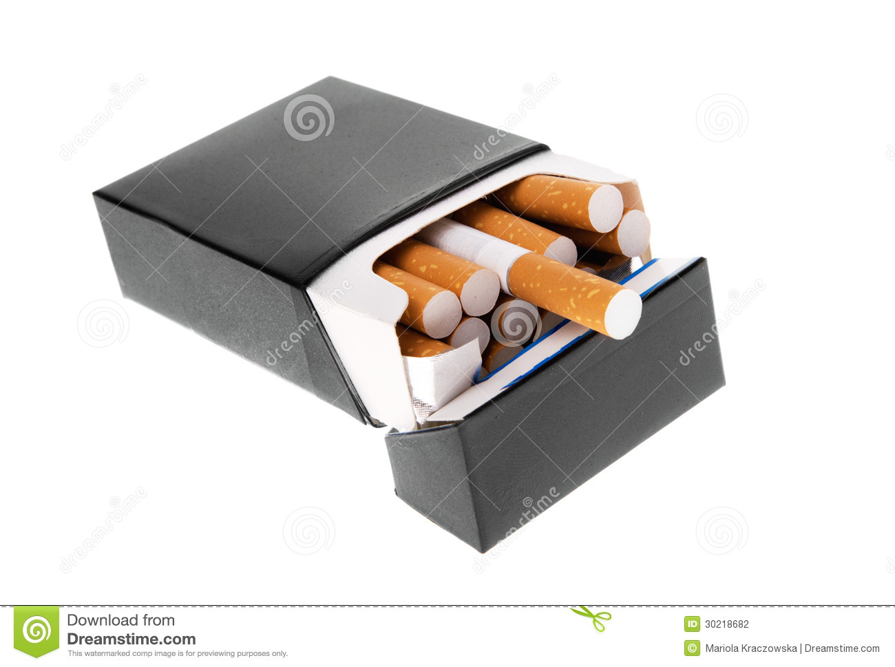 Black Cigarette Pack Isolated Stock Photography   Image  30218682