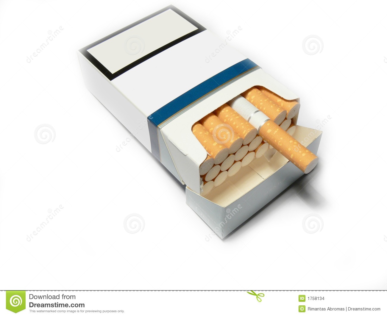 Cigarette Pack Clipart Generic Cigarettes Pack Stock