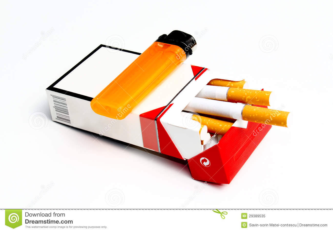 Cigarette Pack Royalty Free Stock Photo   Image  29389535