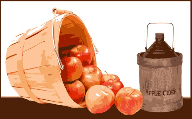 Clip Art Of Apples And Apple Cider   Dixie Allan