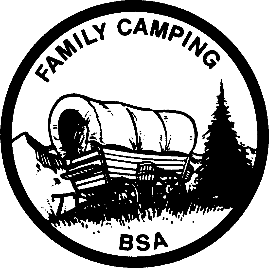 Family Camping Clipart Bw Gif