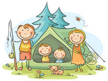Family Camping Royalty Free Stock Image