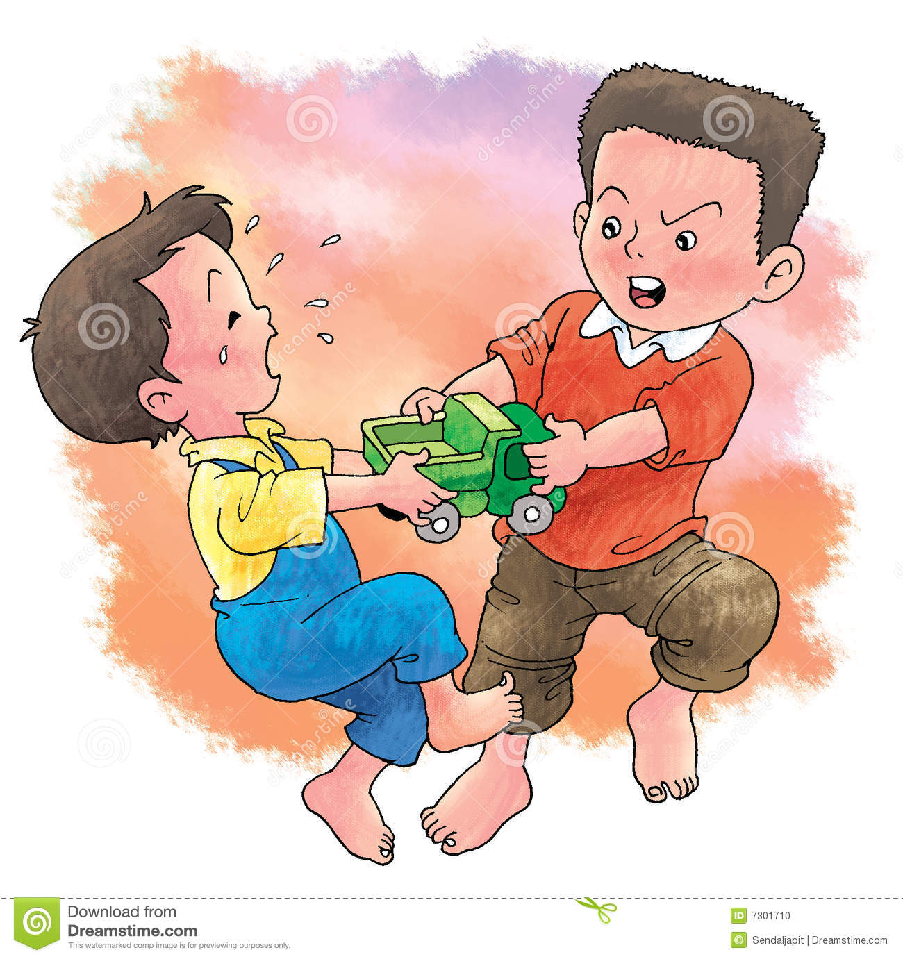 Fight Over Toy Stock Photo   Image  7301710