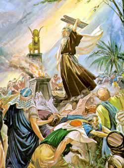     From Mount Sanai Moses Was Angry When He Saw The Golden Calf