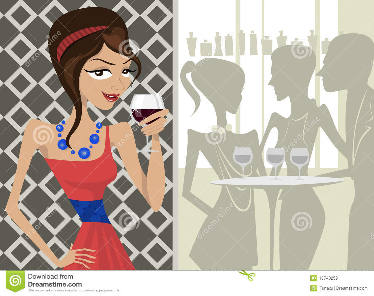 Girl Drinking Wine Royalty Free Stock Images   Image  10740259