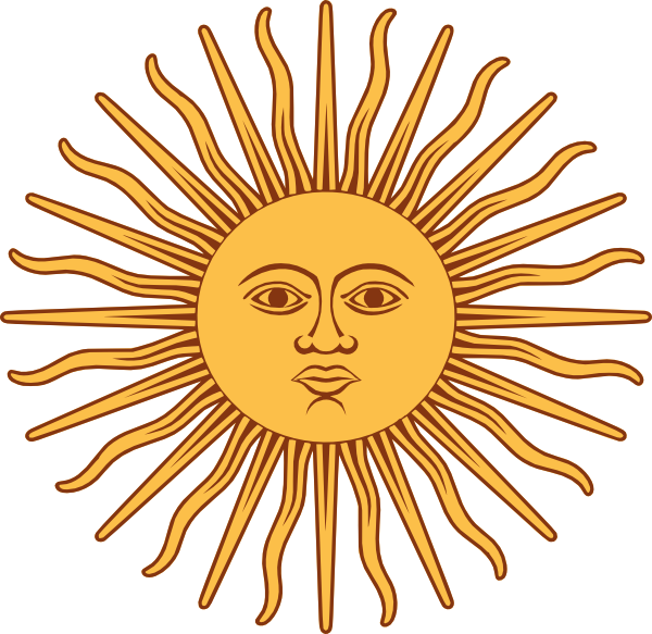 May Sun From Argentina Flag Clip Art At Clker Com   Vector Clip Art