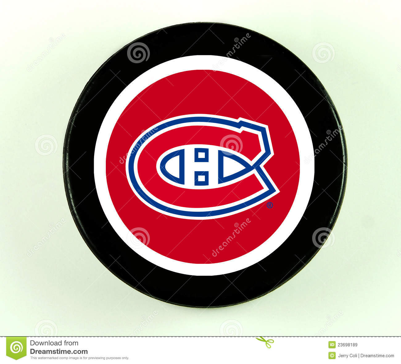 Montreal Canadiens Hockey Puck Editorial Stock Image   Image  23698189