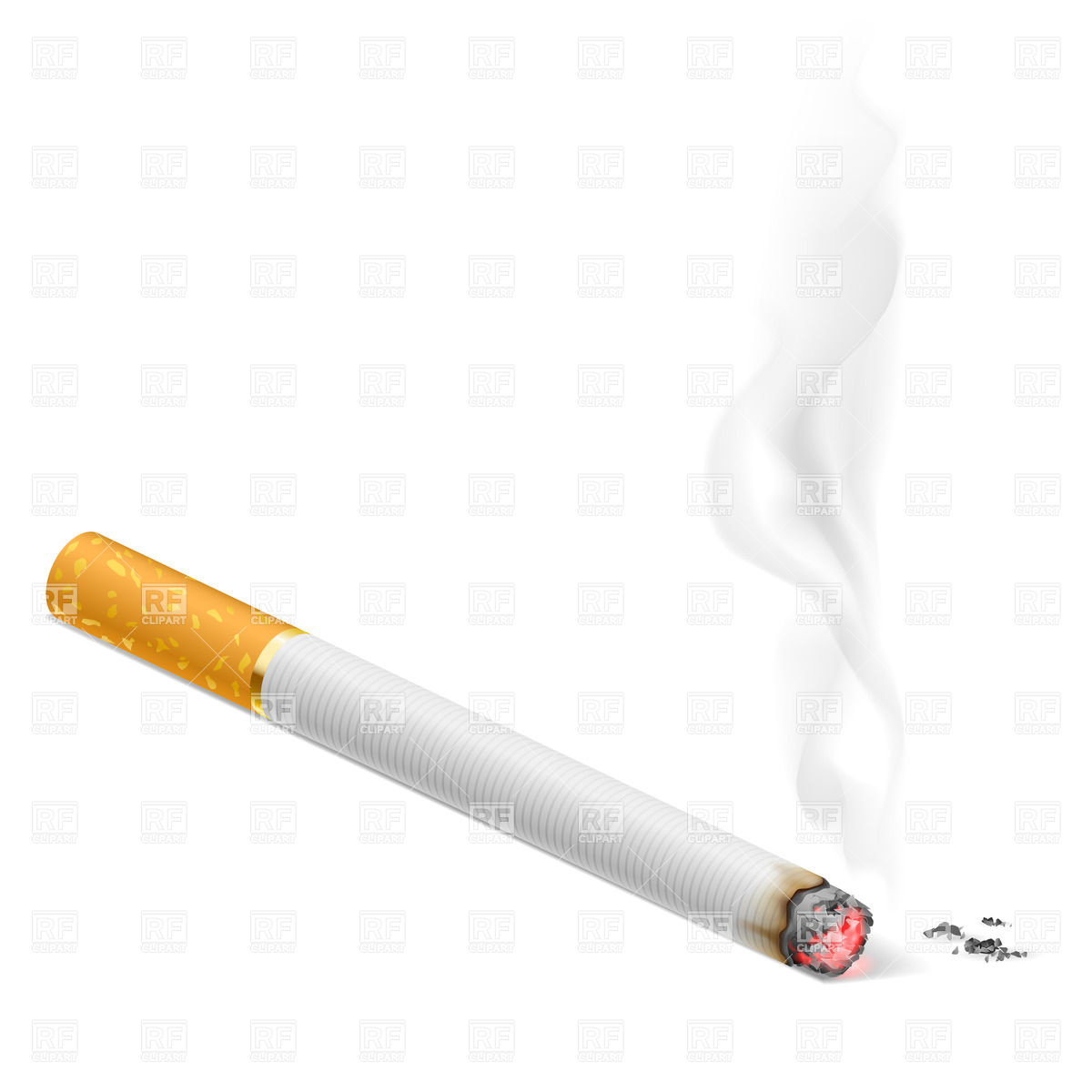 Realistic Smoking Cigarette 20516 Objects Download Royalty Free    