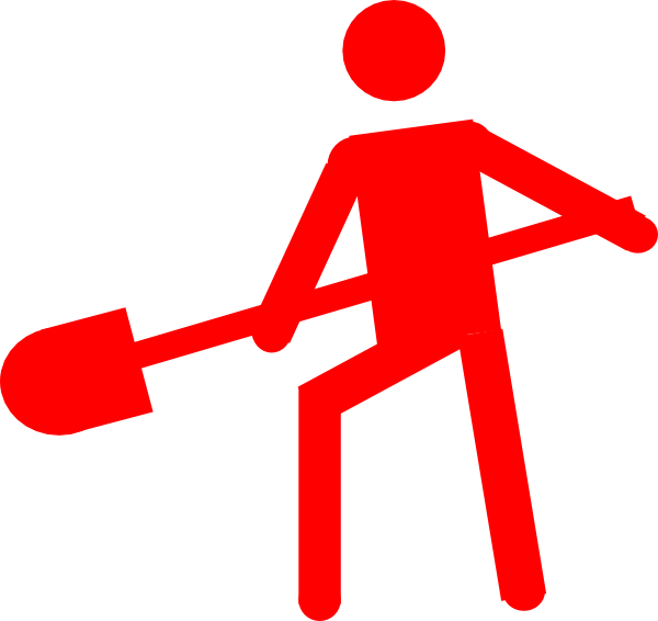 Red Person Worker Symbol Clip Art At Clker Com   Vector Clip Art