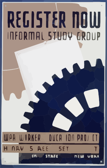 Register Now   Informal Study Group Wpa Workers Education Project