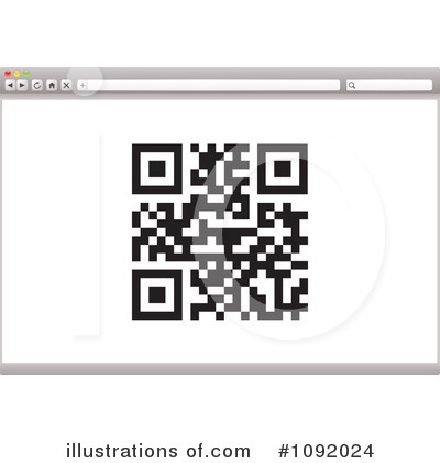 Royalty Free  Rf  Qr Code Clipart Illustration By Michaeltravers