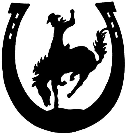 Bronc Riding Silhouette Picture