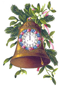 Christmas Clipart  Vintage Bells