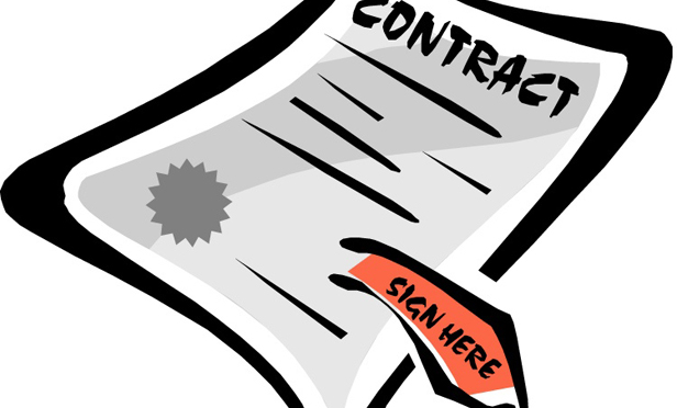 Contract Clipart Contract Page  Image  Clipart 
