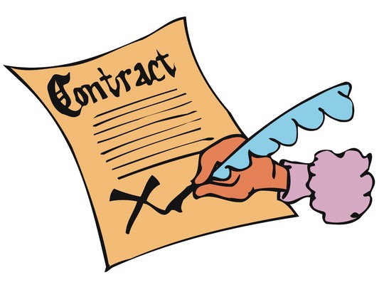 Contract Sign Clipart