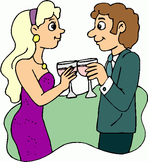 Couple Drinking 6 Clipart   Couple Drinking 6 Clip Art