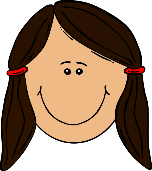 Girl Brown Hair Clip Art At Clker Com   Vector Clip Art Online